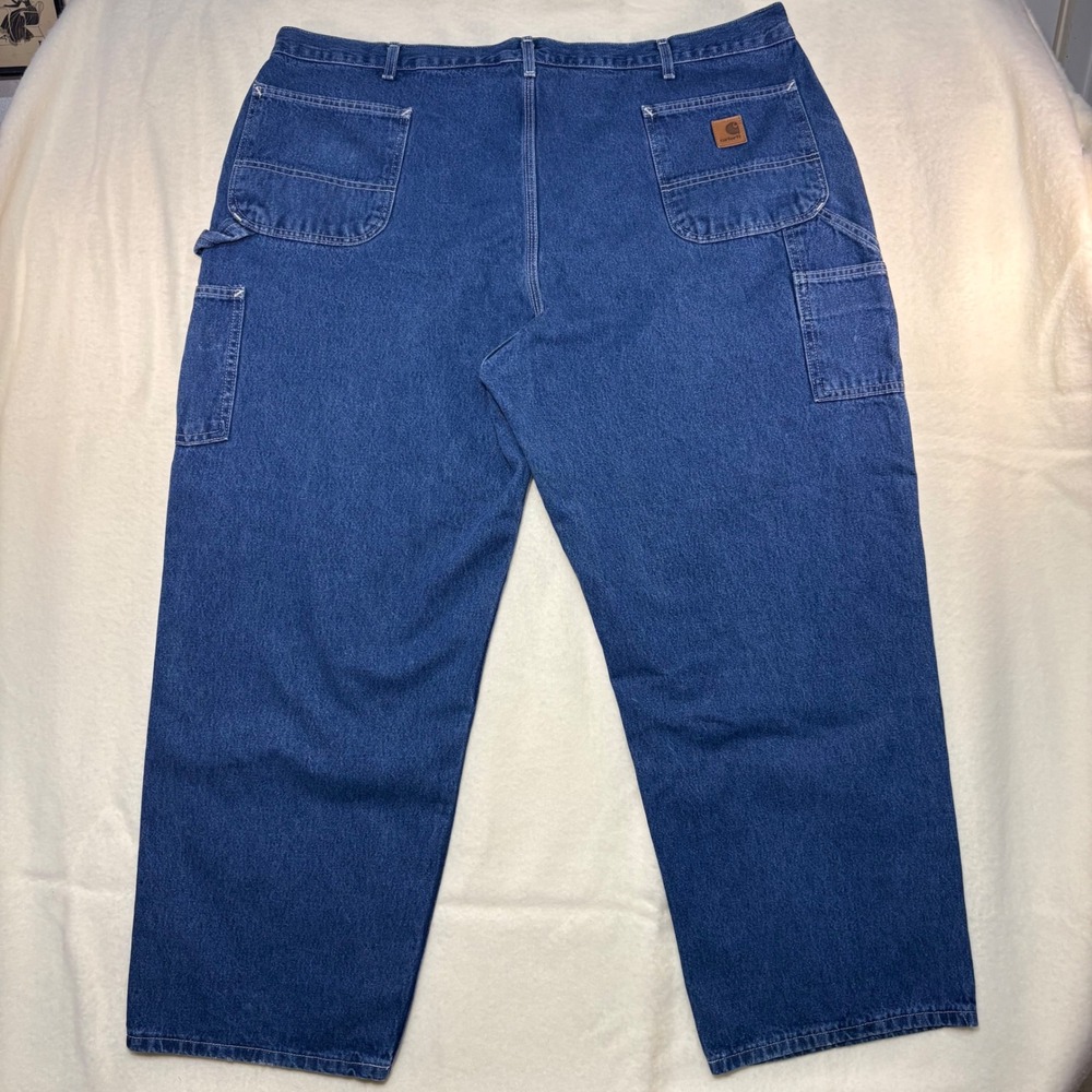 Carhartt B13 DST Mens Original Dungaree Fit Work Jeans Blue 46x30 Loose Fit - Picture 6 of 7